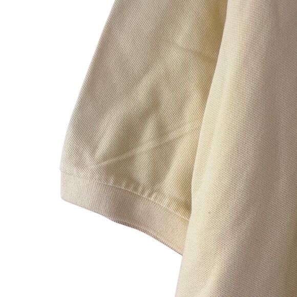 Vintage Polo Golf Ralph Lauren Short Sleeve Polo Shirt Yellow w/ Navy Blue Pony - Picture 4 of 6